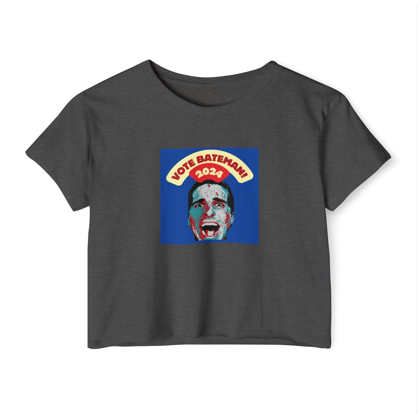 American Psycho President 2024 Humor Baby Tee Women's y2k Crop Top