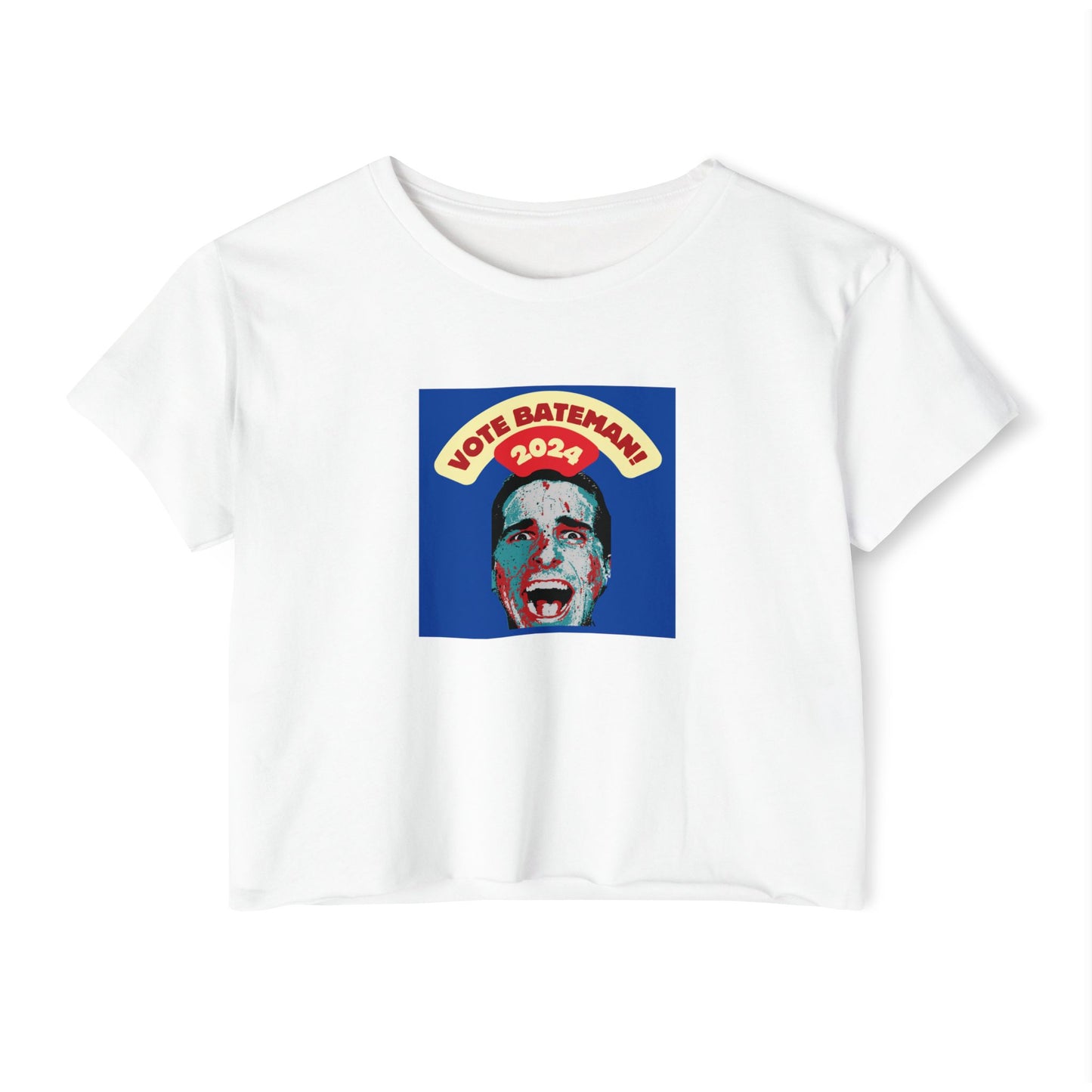 American Psycho President 2024 Humor Baby Tee Women's y2k Crop Top