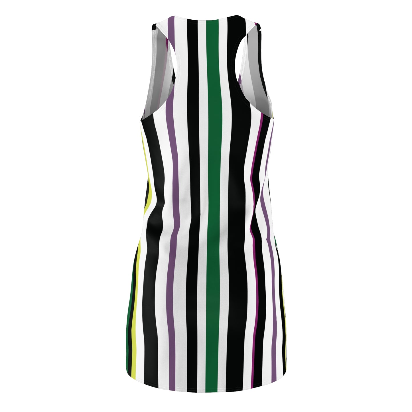 Beetlejuice Women's Dress, Racerback Dress Betelgeuse Striped Halloween Cosplay Outfit