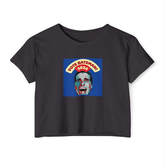 American Psycho President 2024 Humor Baby Tee Women's y2k Crop Top