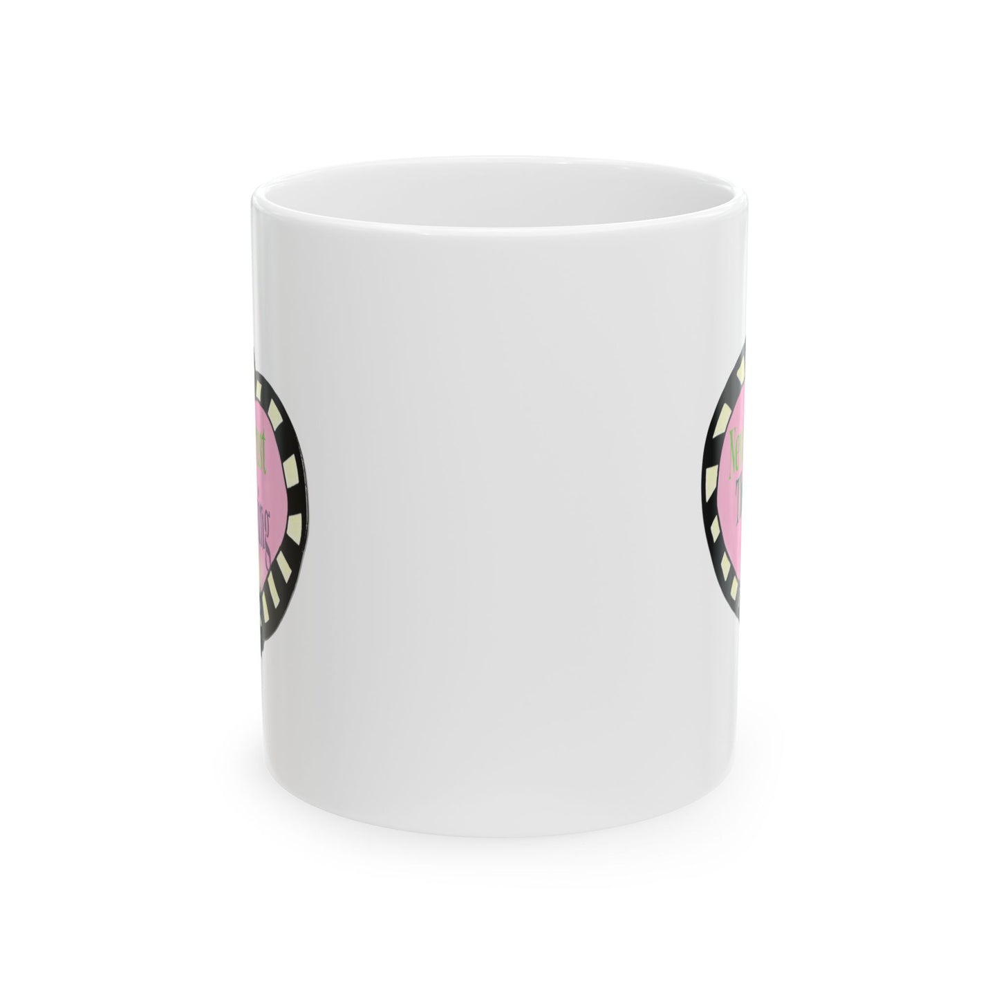 Beetlejuice "Never trust the living" Coffee Cup, gift for friend, Halloween Coffee Mug