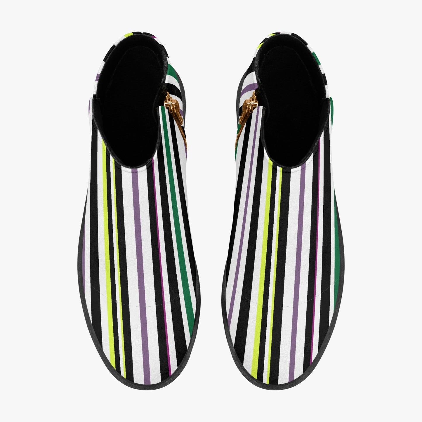 Beetlejuice Halloween Fashion Zipper Boots