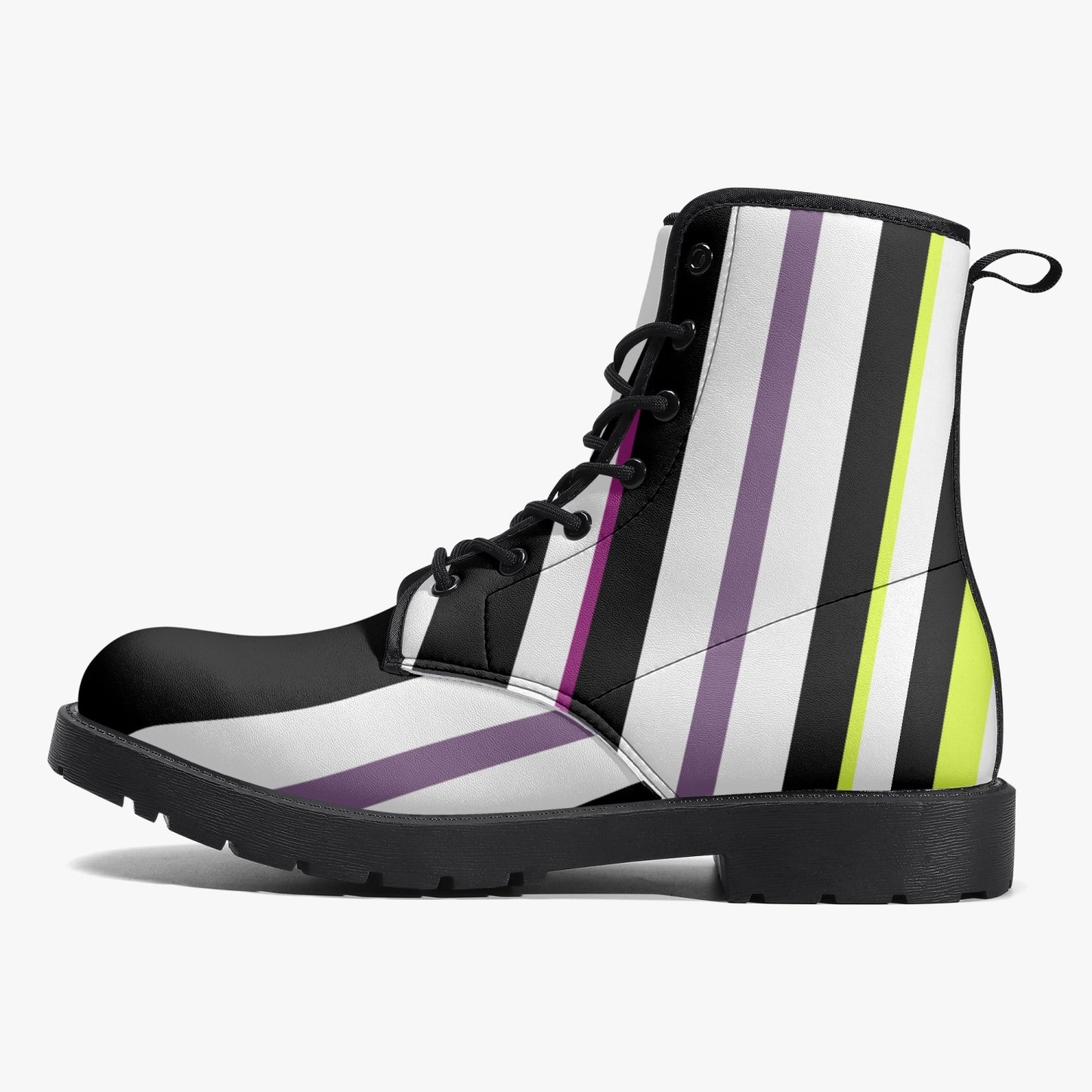 Beetlejuice Inspired Combat Boots, Halloween Women's Boots, Mens Boots, Unisex Striped Boots