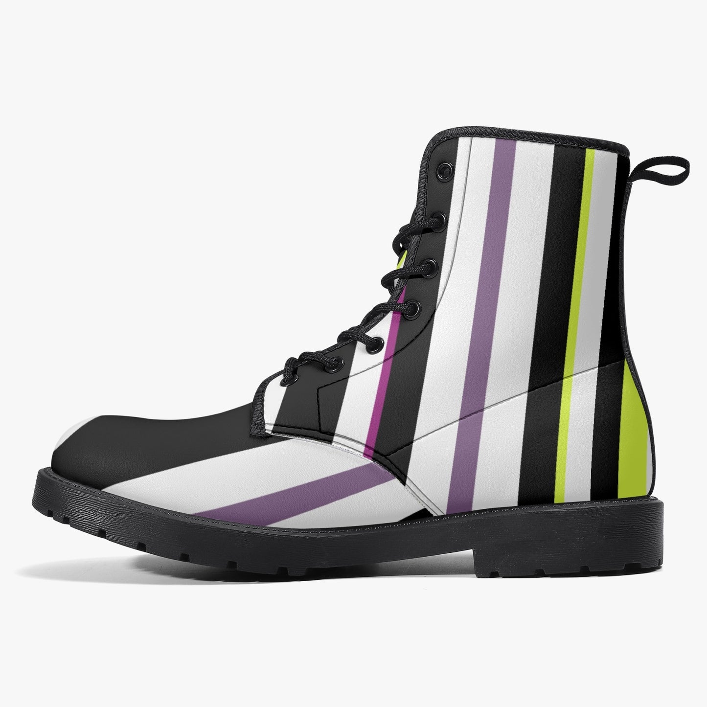 Beetlejuice Inspired Combat Boots, Halloween Women's Boots, Mens Boots, Unisex Striped Boots